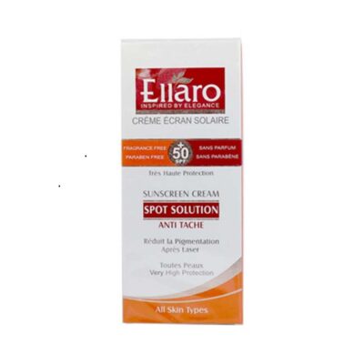 کرم ضد آفتاب محو کننده لک الارو SPF50 برای انواع پوست 40 میلی لیتر