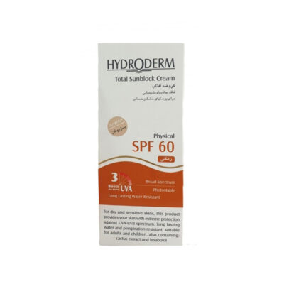 کرم ضد آفتاب رنگی هیدرودرم بژ روشن SPF60
