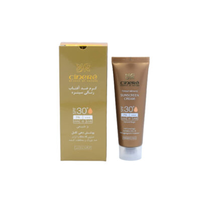 کرم ضد آفتاب رنگی سینره SPF30 بژ طبیعی 50 میل