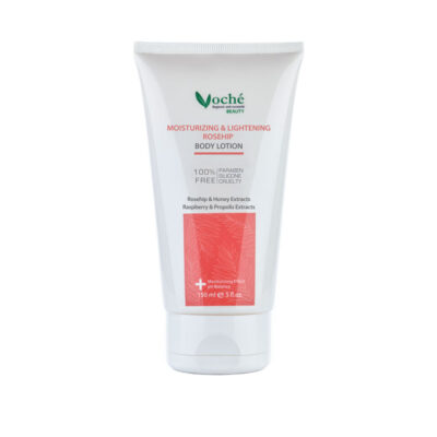 لوسیون بدن مرطوب کننده و روشن کننده وچه مدل rosehip سایز 150 میل