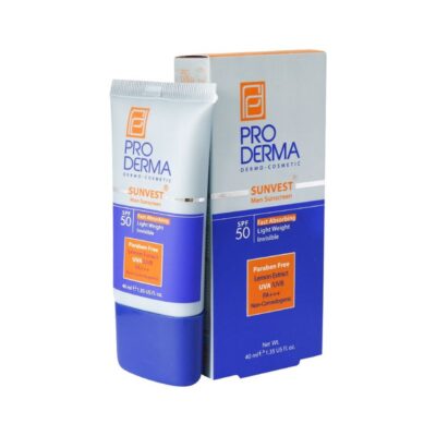 کرم ضد آفتاب فاقد چربی آقایان SPF50 پرودرما 40 میل