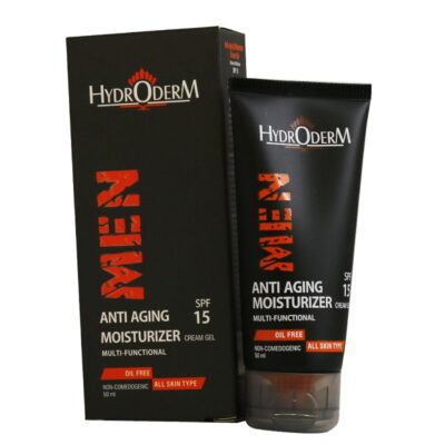 کرم ژل مرطوب کننده و ضد چروک آقایان هیدرودرم 50 میل