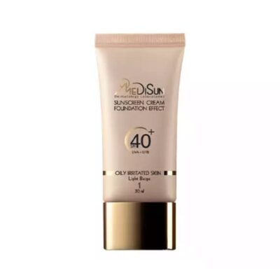 ضد آفتاب کرم پودری مدیسان SPF40 برای پوست چرب 30 میل