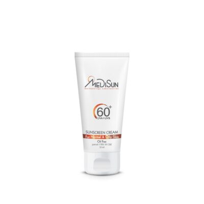 ضد آفتاب فاقد رنگ مدیسان SPF60 سایز 50 میل