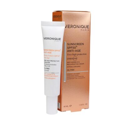 کرم ضد آفتاب و بهبود چروک SPF50 ورونیک 40 میل