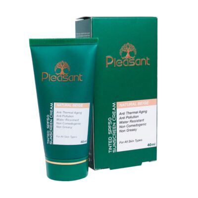 کرم ضد آفتاب پلزنت SPF50 رنگ بژ طبیعی
