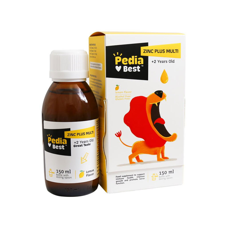 Pedia-Best-Zinc-Plus-Multi-150-ml شربت زینک پلاس مولتی پدیابست مخصوص کودکان ۱۵۰ میلی لیتر