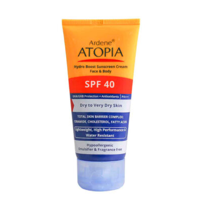 کرم ضد آفتاب SPF40 آتوپیا آردن مناسب پوست خشک ۵۰ گرم