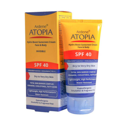 کرم ضد آفتاب SPF40 آتوپیا آردن مناسب پوست خشک ۵۰ گرم