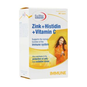 قرص زینک هیستیدین و ویتامین سی یوروویتال 60 عدد